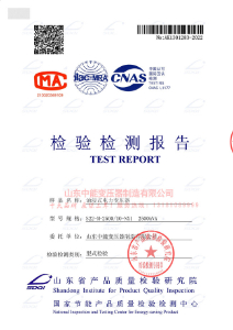 S22系列变压器检验报告 NX1 一级能效 抗短路